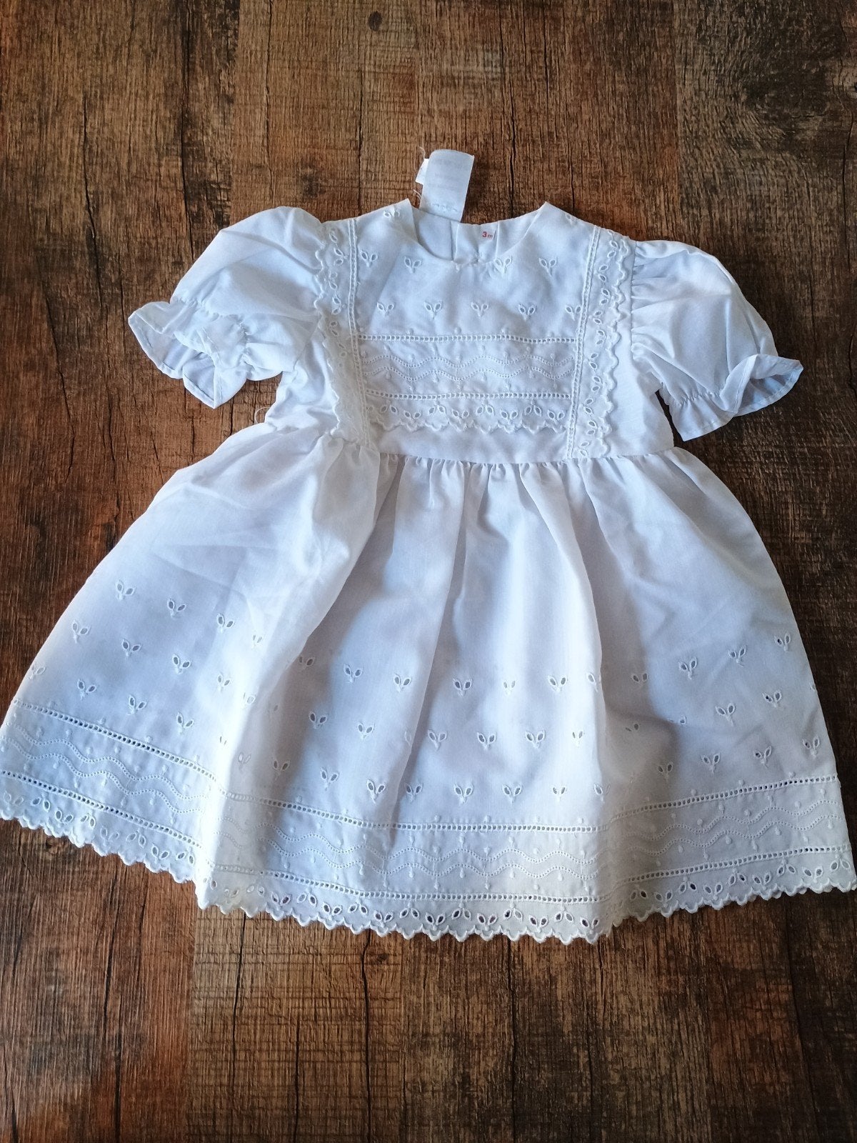 Lief wit baby  jurkje - 3 maanden, Ophalen of Verzenden, Gebruikt, Meisje