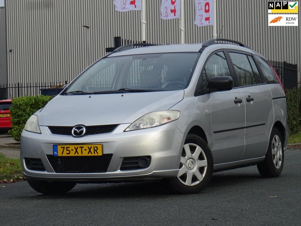 Mazda 5 1.8 Touring BJ2007 NAP/AIRCO/PDC/TREKHAAK/APK, Gebruikt, 1370 kg, 4 cilinders, Origineel Nederlands
