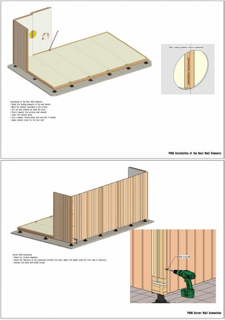 Tuinkamer/Tuinkantoor Modulair - Geïsoleerd 21m2, Ophalen, 200 tot 400 cm, 3 ramen of meer, 250 tot 500 cm