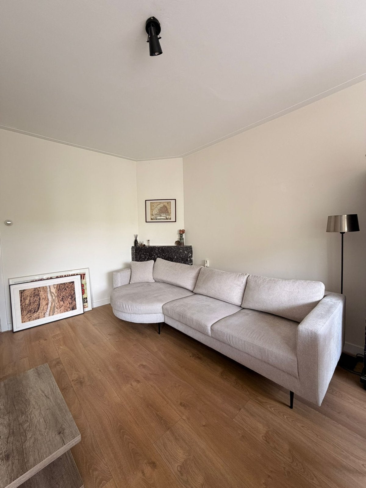 Wehkamp Nous living Hoekbank/ afmetingen b298x d 132x h 84cm, Huis en Inrichting, Ophalen, Zo goed als nieuw, Stof