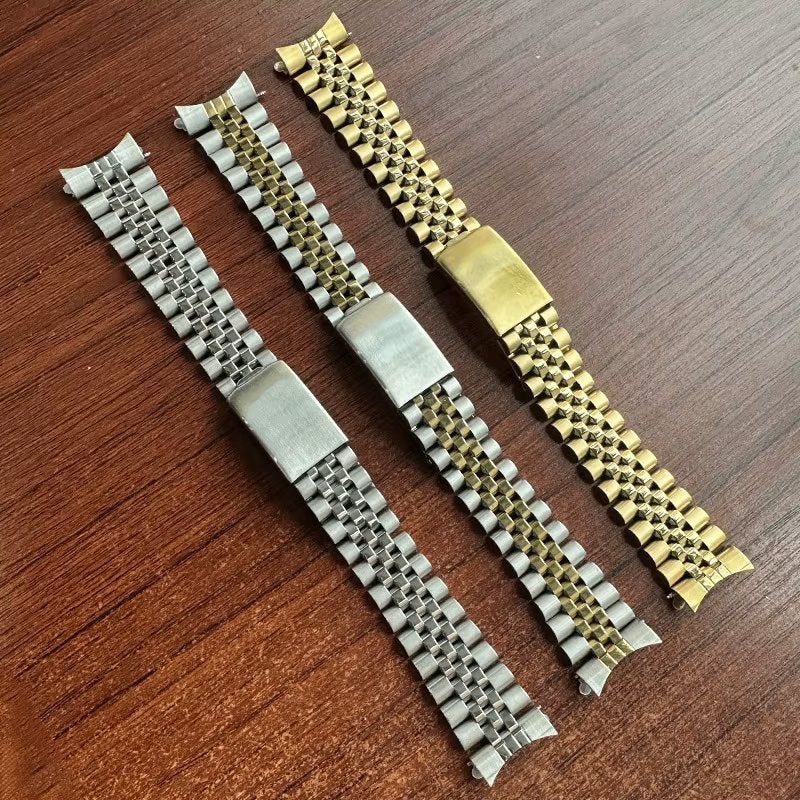 Stalen jubilee horlogeband 17mm 18mm 19mm 20mm 21mm 22mm, Verzenden, Nieuw