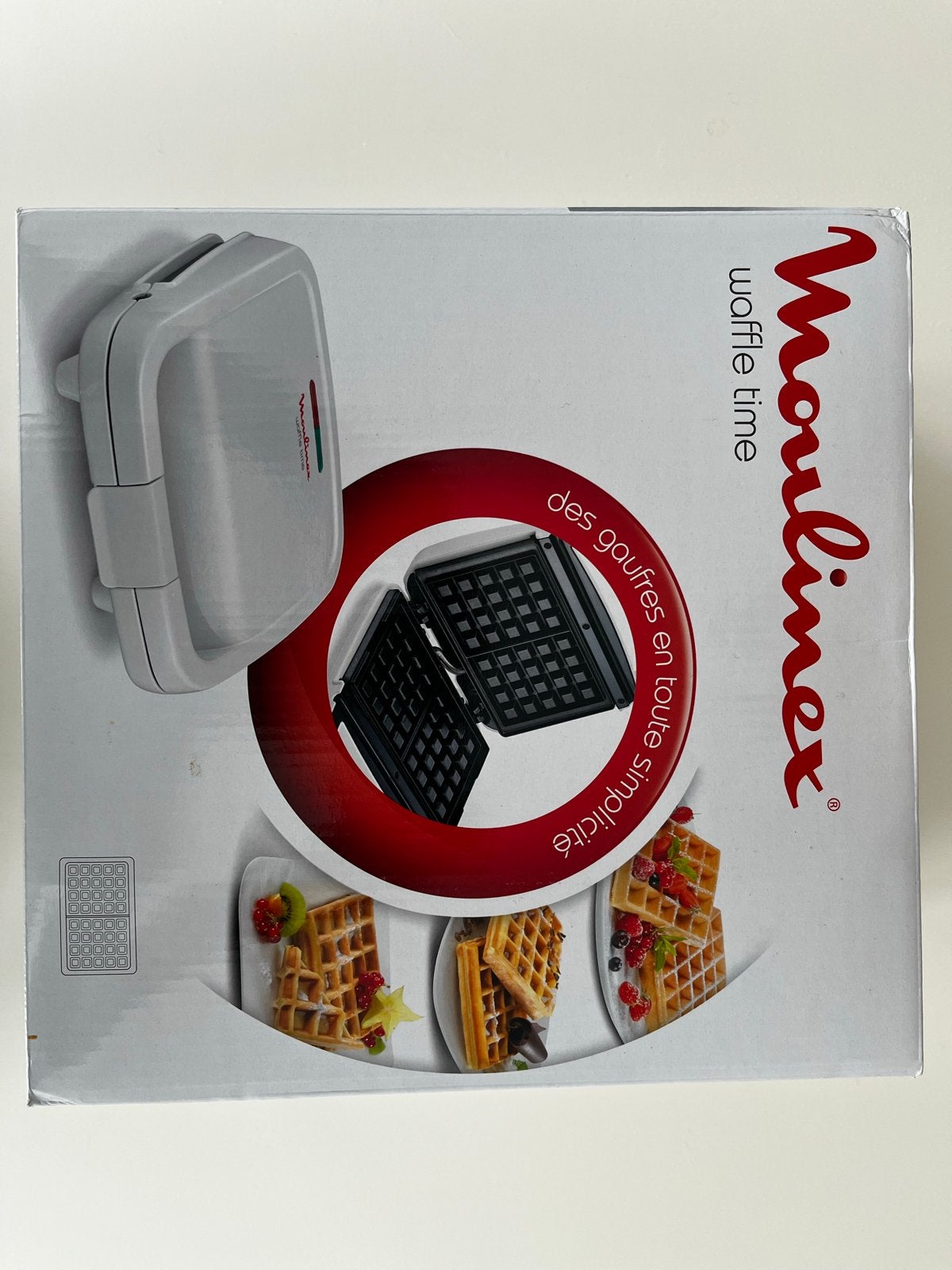 Moulinex Waffle Time wafelijzer - Nieuw in doos, Ophalen, Nieuw