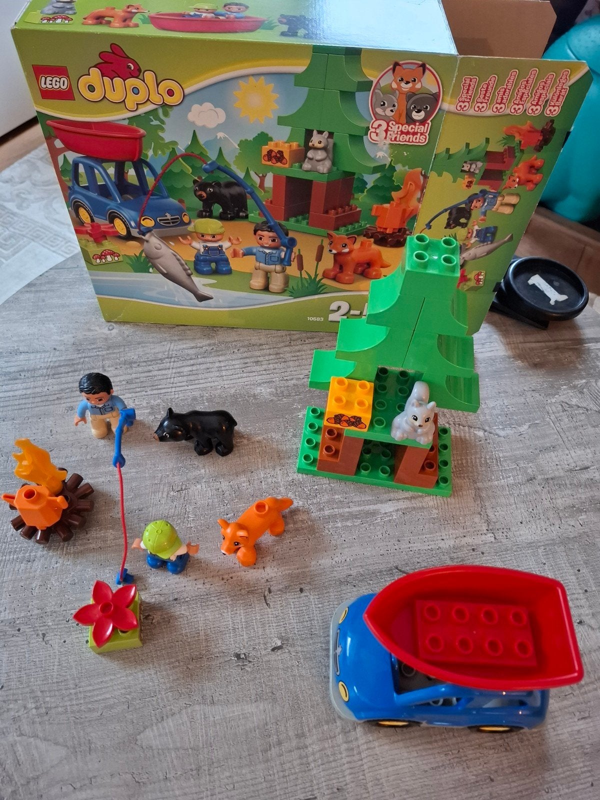 Lego Duplo 10583 Bos: Vissen en kamperen (visje ontbreekt), Ophalen of Verzenden
