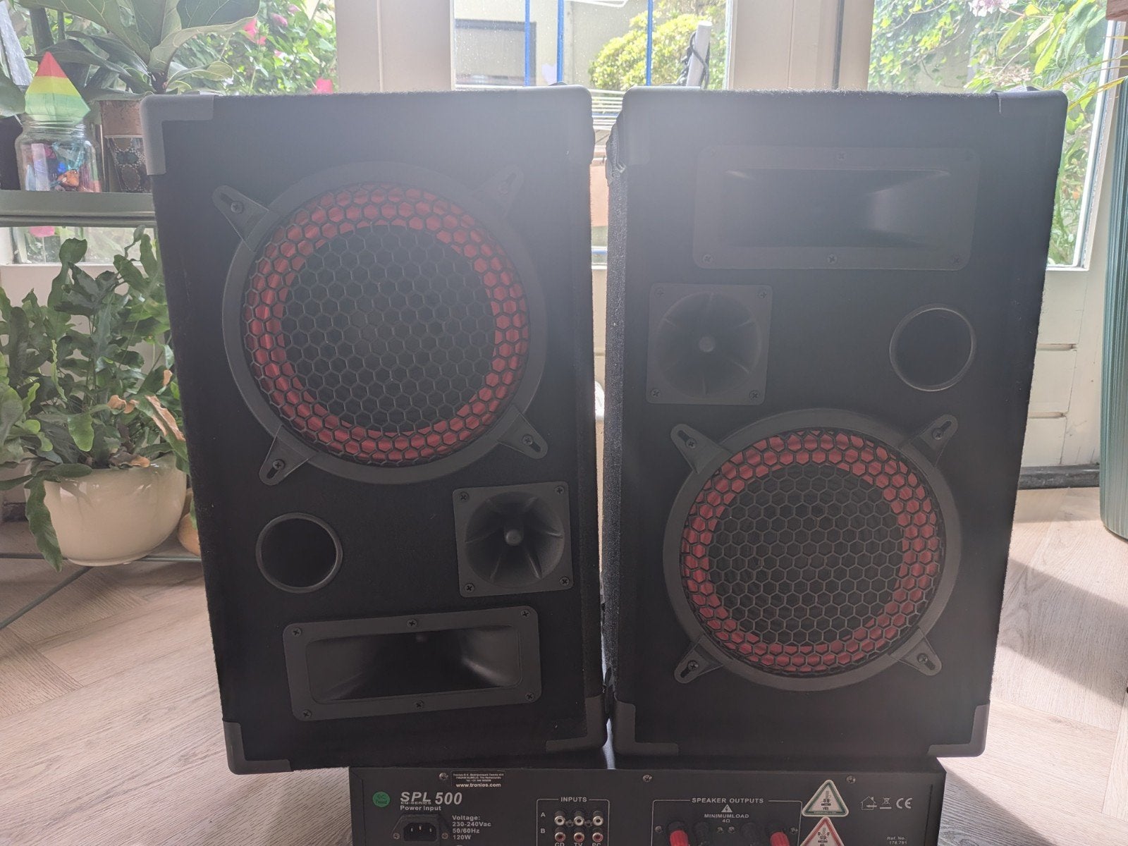 SPL EQ-Series 500 Versterker met Max XEN3508 PA Boxen, Overige merken, Gebruikt, Ophalen of Verzenden, 120 watt of meer