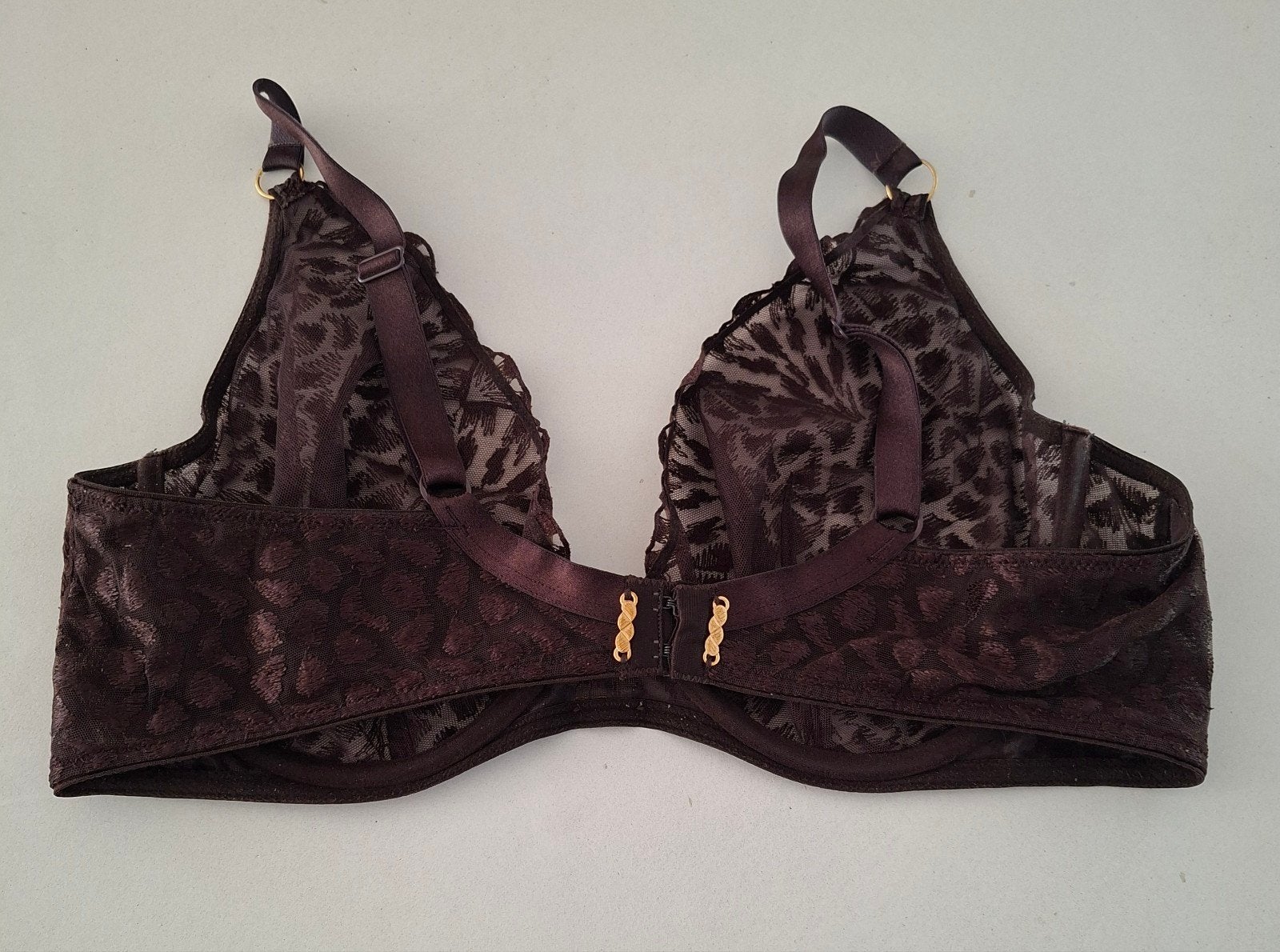 Aubade Plunge BH 85E -bruin,, Zo Goed Als Ni, Aubade, Ophalen of Verzenden, Bruin, BH