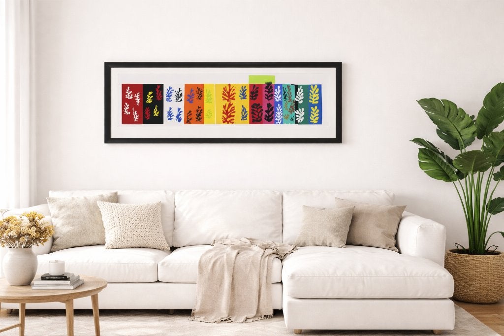 Mooi schilderij Matisse, Antiek en Kunst, Ophalen, Figuren, Print, Achter glas