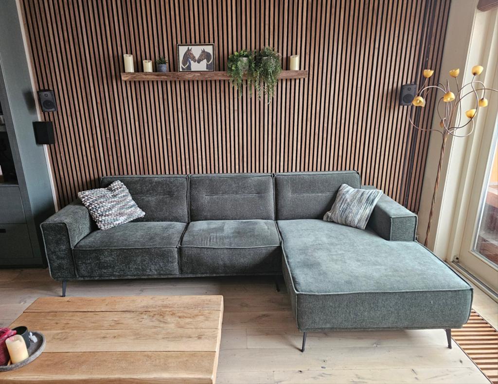 ZGAN: Prachtige hoekbank / zithoek met chaise longue, Ophalen, Zo goed als nieuw