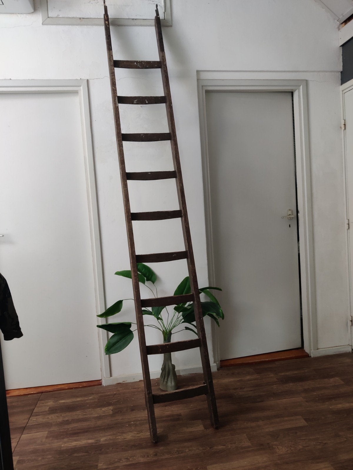 Vintage houten ladder - 265 cm hoog, Ophalen, Gebruikt, Ladder, 2 tot 4 meter