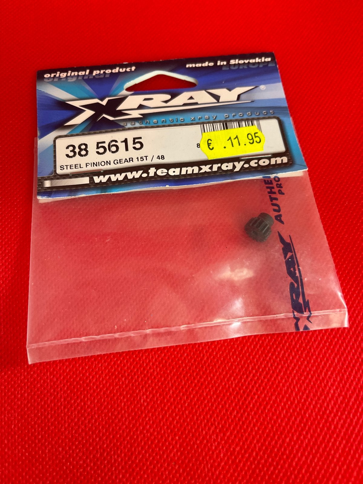 Xray 385615 stalen pionion 15T/48, Hobby en Vrije tijd, Ophalen of Verzenden, Nieuw, Onderdeel