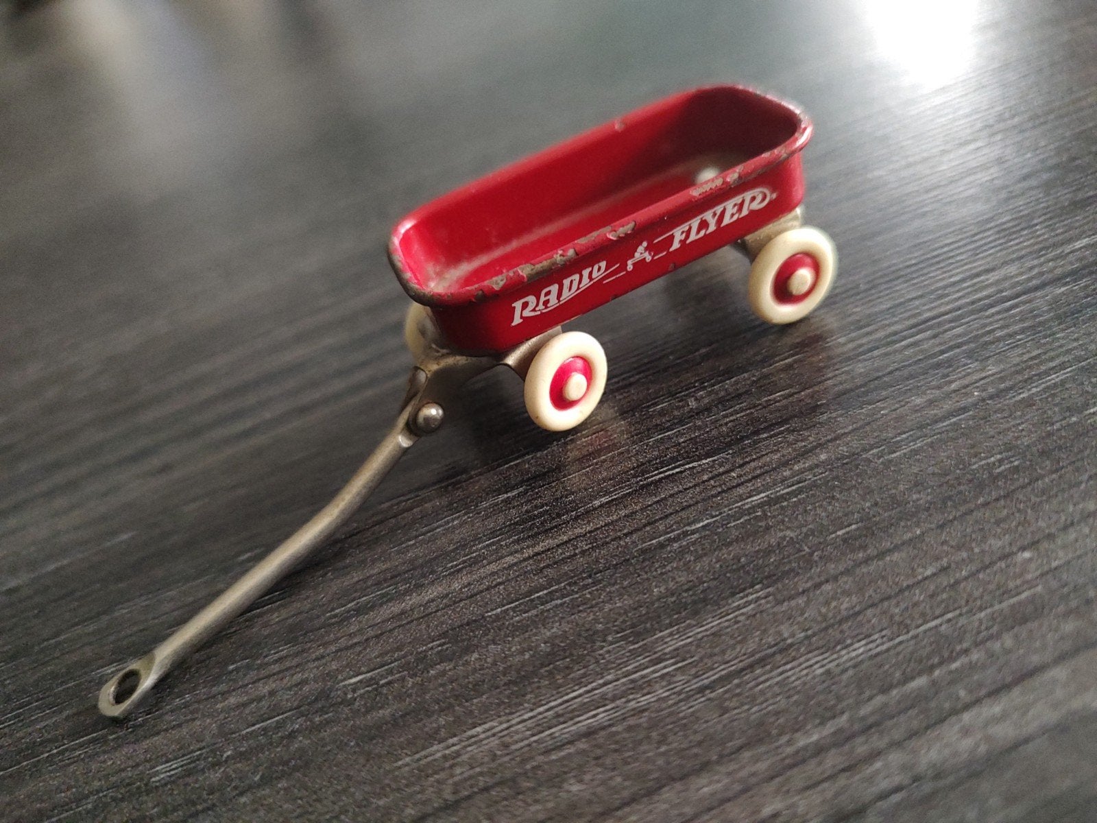 Vintage Radio Flyer miniatuur wagen - kleinste ter wereld!, Ophalen of Verzenden, Gebruikt