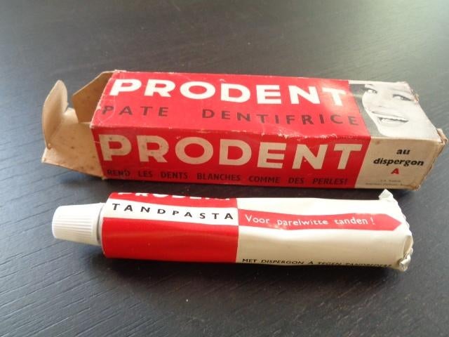 Doosje + tube Prodent tandpasta., Verzamelen, Ophalen of Verzenden, Verpakking