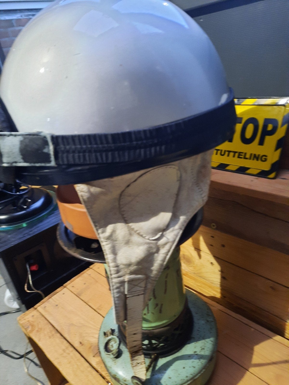 vintage retro jdeal pothelm solexhelm met bril made england, Ophalen of Verzenden, Tweedehands, Dames, Overige merken