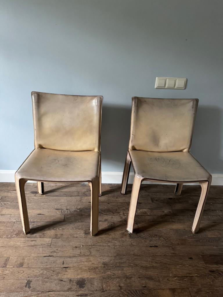 Cassina cab eetkamer stoelen, Huis en Inrichting, Stoelen, Ophalen, Gebruikt, Twee, Overige kleuren