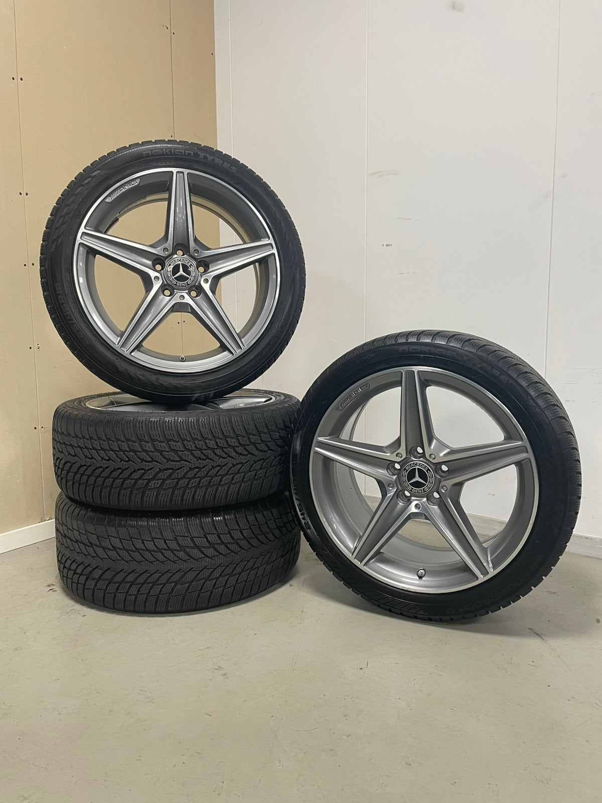 Originele Mercedes C-klasse 18 inch velgen | Winterbanden, Ophalen