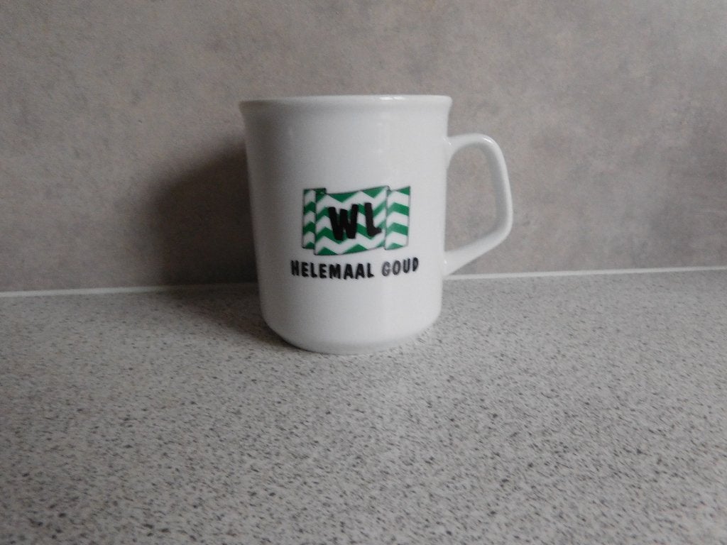 Mok Helemaal Goud Westland 9x8 cm, Overige merken, Keramiek, Zo goed als nieuw, Overige stijlen