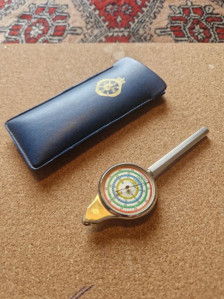 Vintage Curvimeter met etui ANWB Nauwkeurige kaartmeter, Ophalen of Verzenden