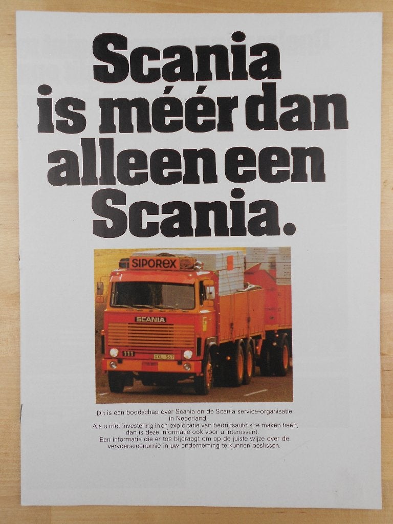 Scania Brochure 1977 – 146 141 111 86 81, Ophalen of Verzenden, Zo goed als nieuw, Overige merken, Scania