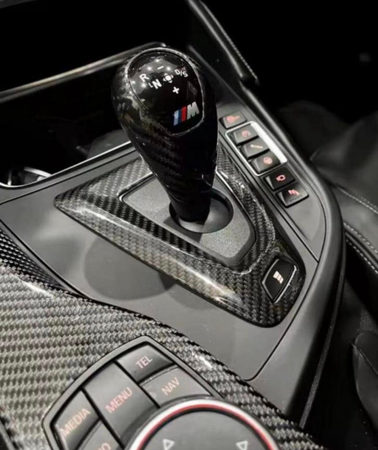 BMW M3 / M4 F80 F82 F83 – Carbon Pookknop Cover (RHD), Ophalen of Verzenden, H, H, H