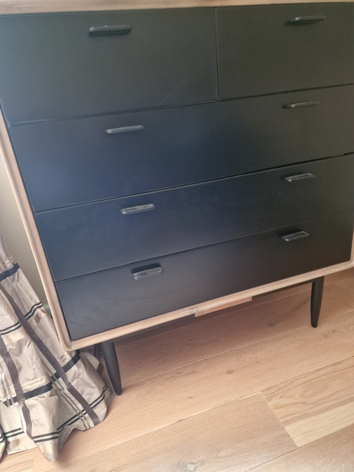 Slaapkamer set: Commode en 2 nachtkastjes - Massief hout, Ophalen, 50 tot 70 cm, 90 tot 105 cm, 100 cm of meer
