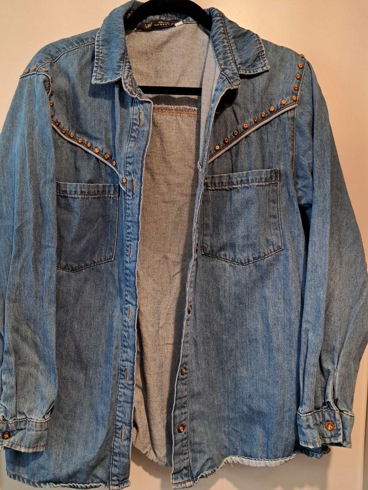 Zara spijkerblouse maat M - Nieuwstaat, Maat 38/40 (M), Blauw, Zara, Ophalen of Verzenden