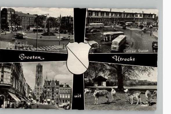 Utrecht 4 afb waarbij Centraal Station st 1965 uitg Hema