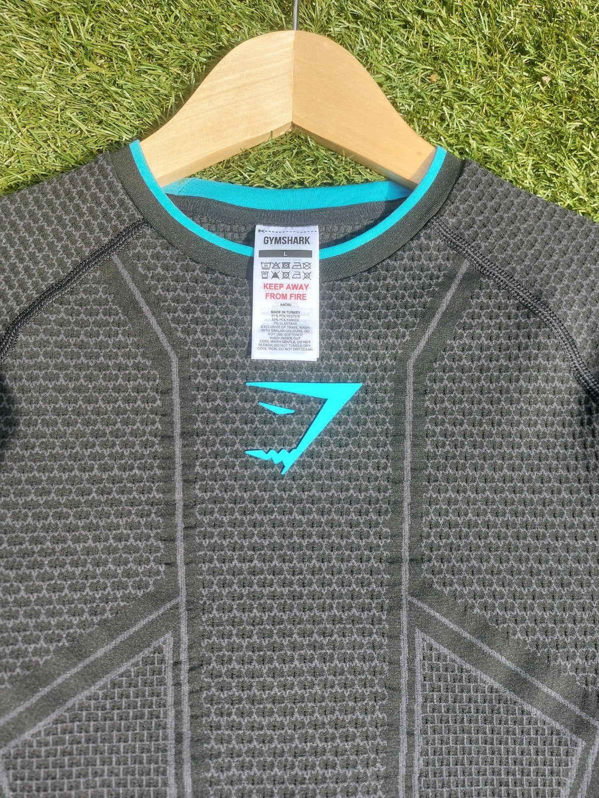 Gymshark Onyx V1 T-Shirt Blauw Maat L, Maat 52/54 (L), Fitness, Blauw, Gymshark