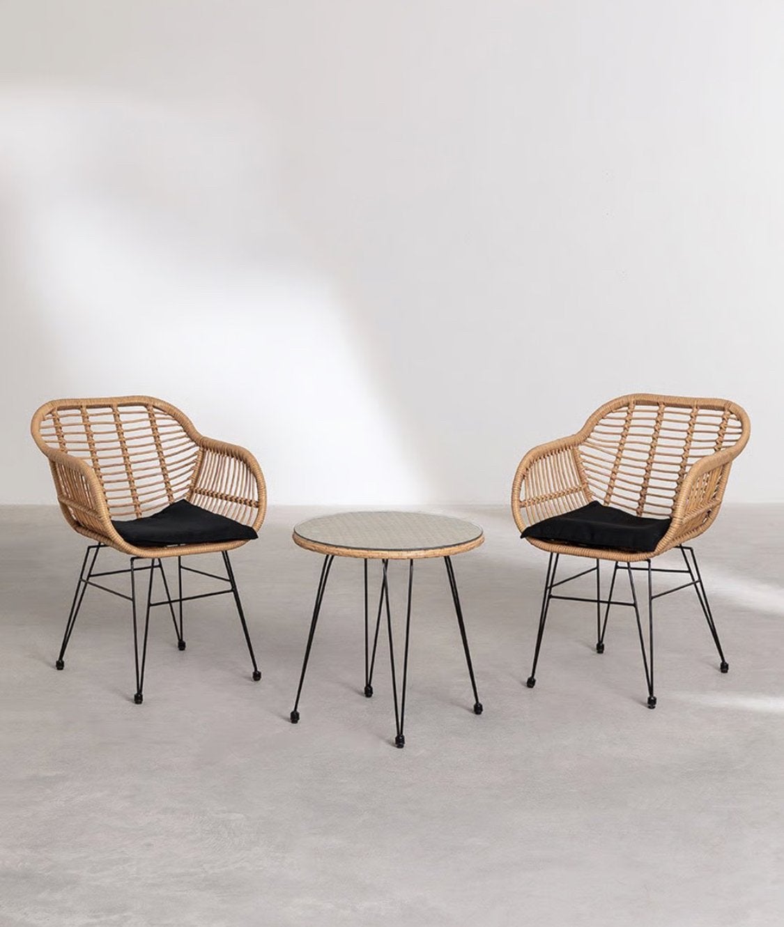 Nieuwe tuinset / balcon set, Ophalen, Nieuw, Rotan, 2 zitplaatsen