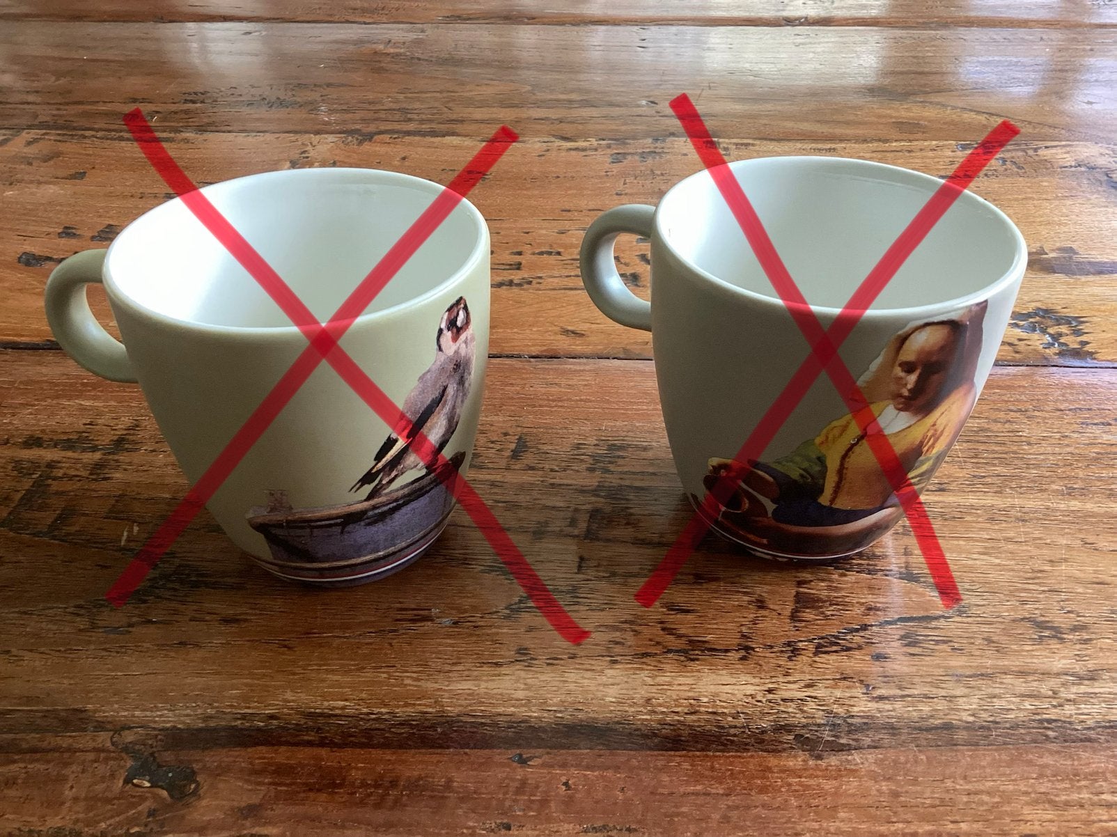 Mok van DE: het MELKMEISJE, niet gebruikt, Nieuw, Ophalen of Verzenden, Overige stijlen, Kop(pen) en/of Schotel(s)