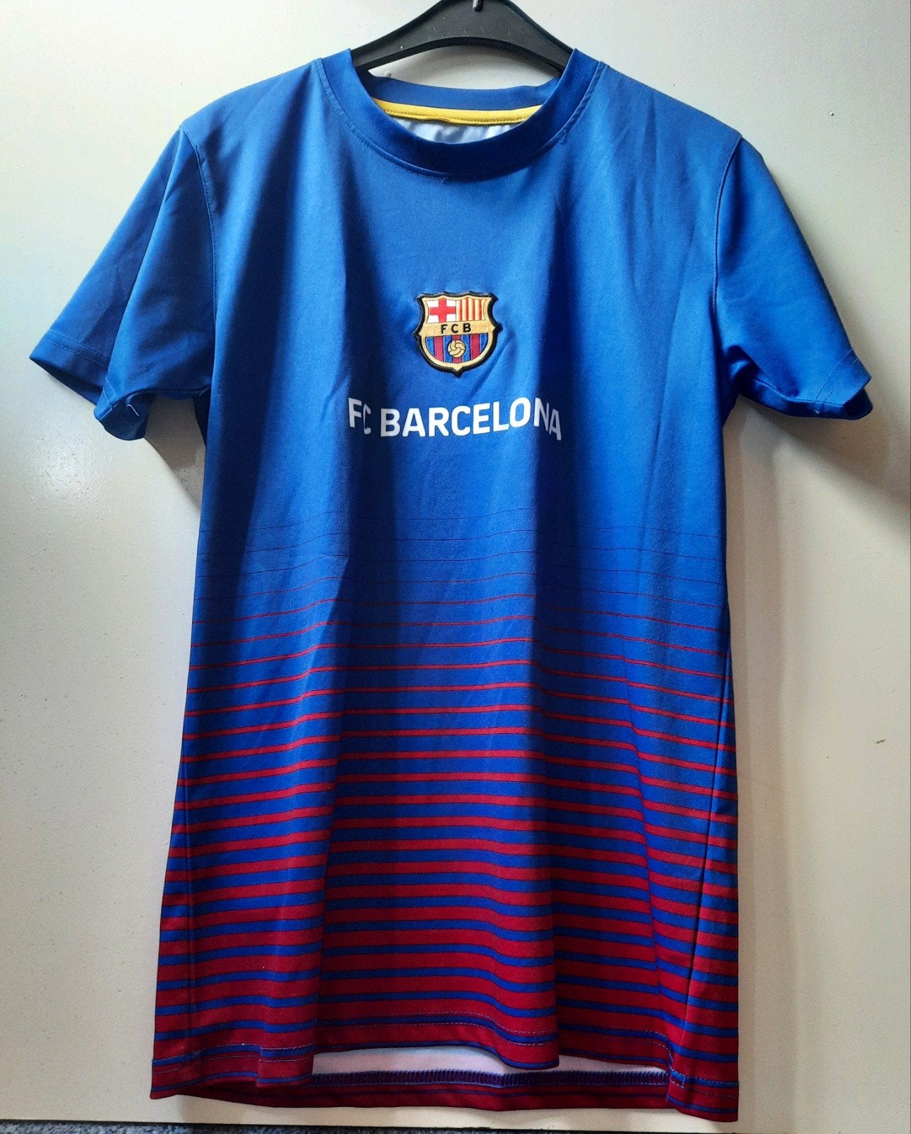 FC Barcelona voetbalshirt maat 146-152, Ophalen of Verzenden, Zo goed als nieuw, Buitenlandse clubs, Shirt