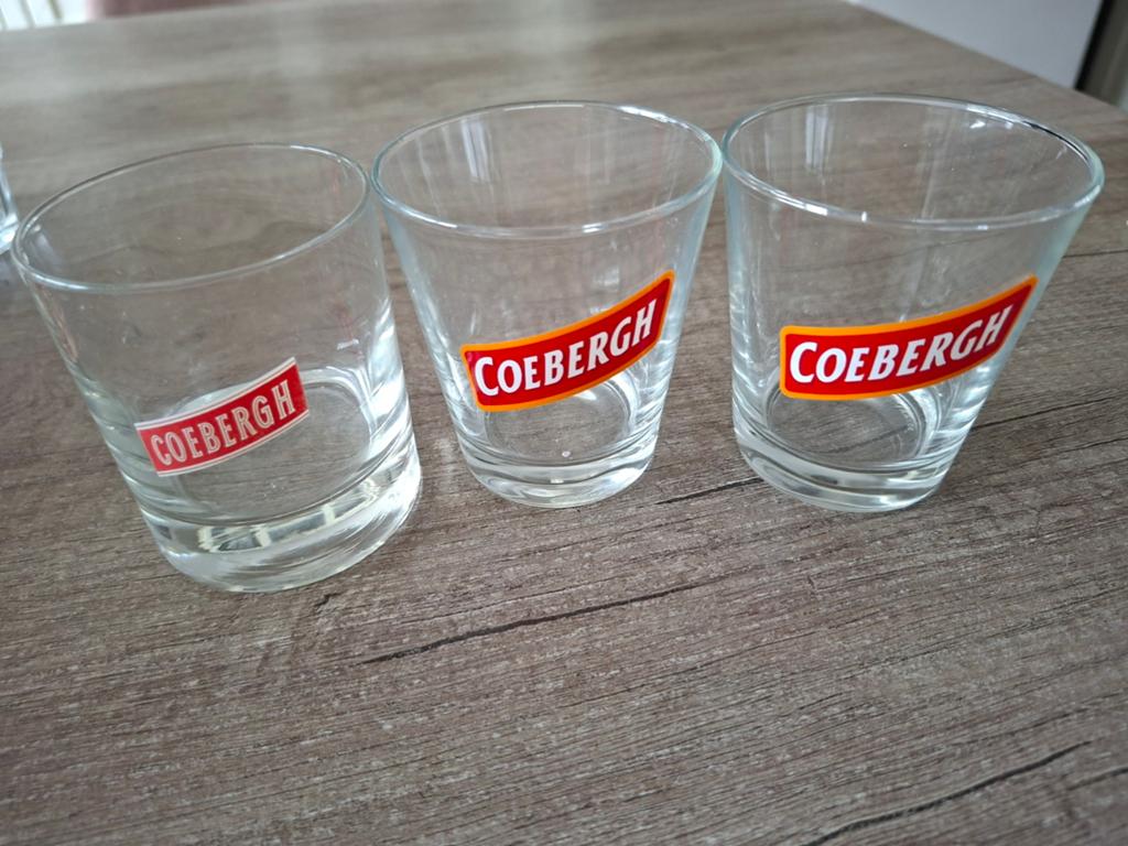 Set van 3 Coebergh glazen, Ophalen of Verzenden, Meerkleurig, Overige merken, Glas