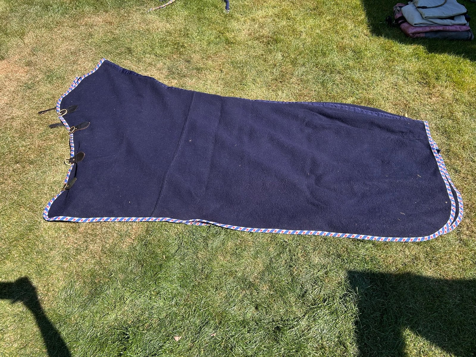 Wollen zweetdeken, Dieren en Toebehoren, Full (L), Gebruikt, Zweetdeken, Ophalen of Verzenden