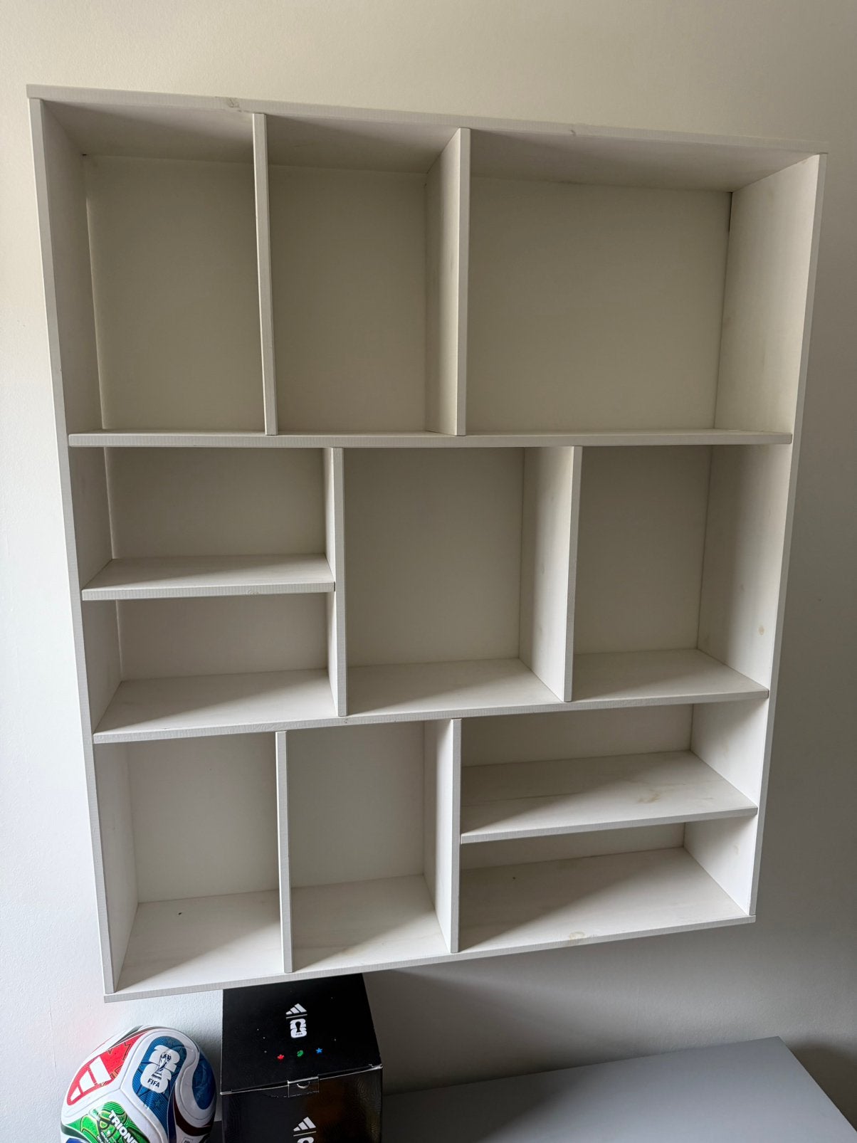 Witte Letterbak / Vakkenkast - Ideaal voor decoratie, Ophalen, Met plank(en), Gebruikt, 100 tot 150 cm