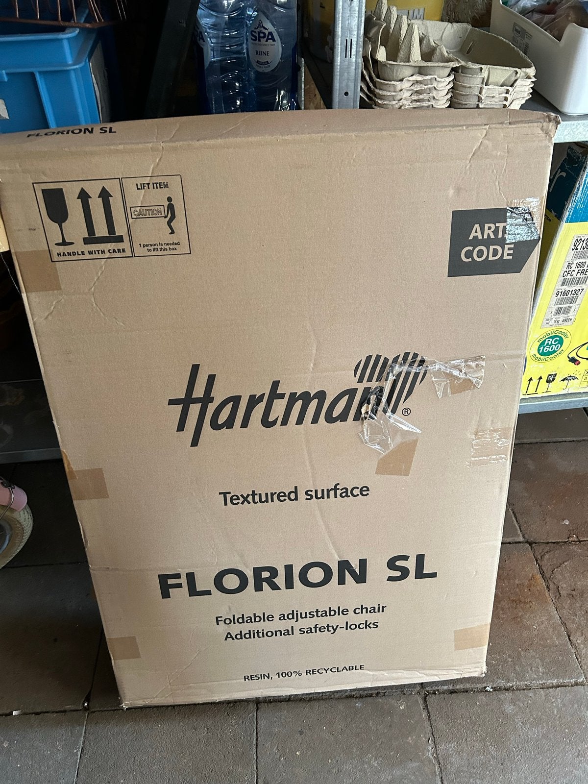 Nieuwe Hartman Florian verstelbare tuinstoel, Ophalen, Nieuw, Kunststof, Verstelbaar