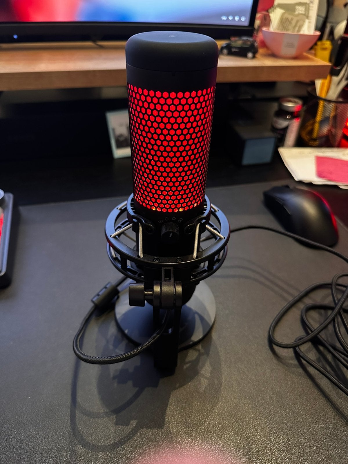 HyperX quadcast S zwart, Muziek en Instrumenten, Microfoons, Ophalen of Verzenden, Zo goed als nieuw, Studiomicrofoon