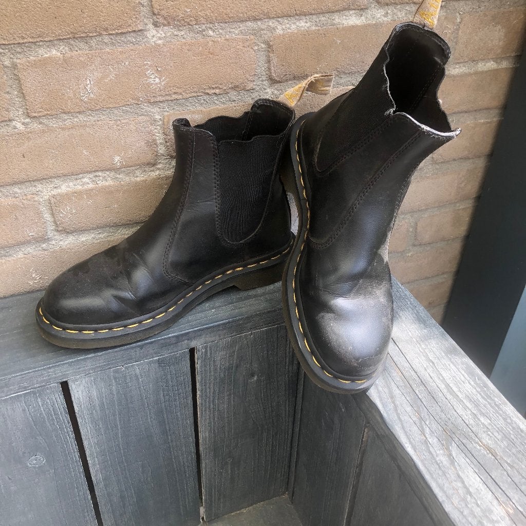 Dr. Martens 2976 Vegan, Ophalen, Zwart, Lage of Enkellaarzen, Dr. Martens