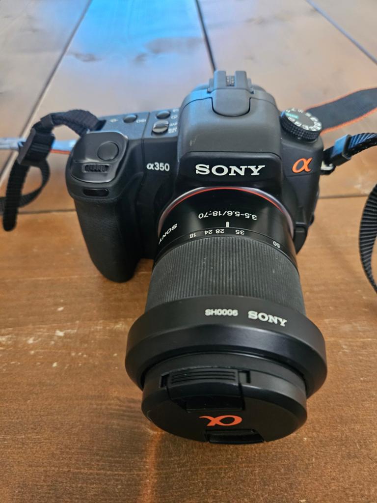 Sony Sony A350 spiegelreflex camera, Ophalen of Verzenden, Sony, 8 keer of meer