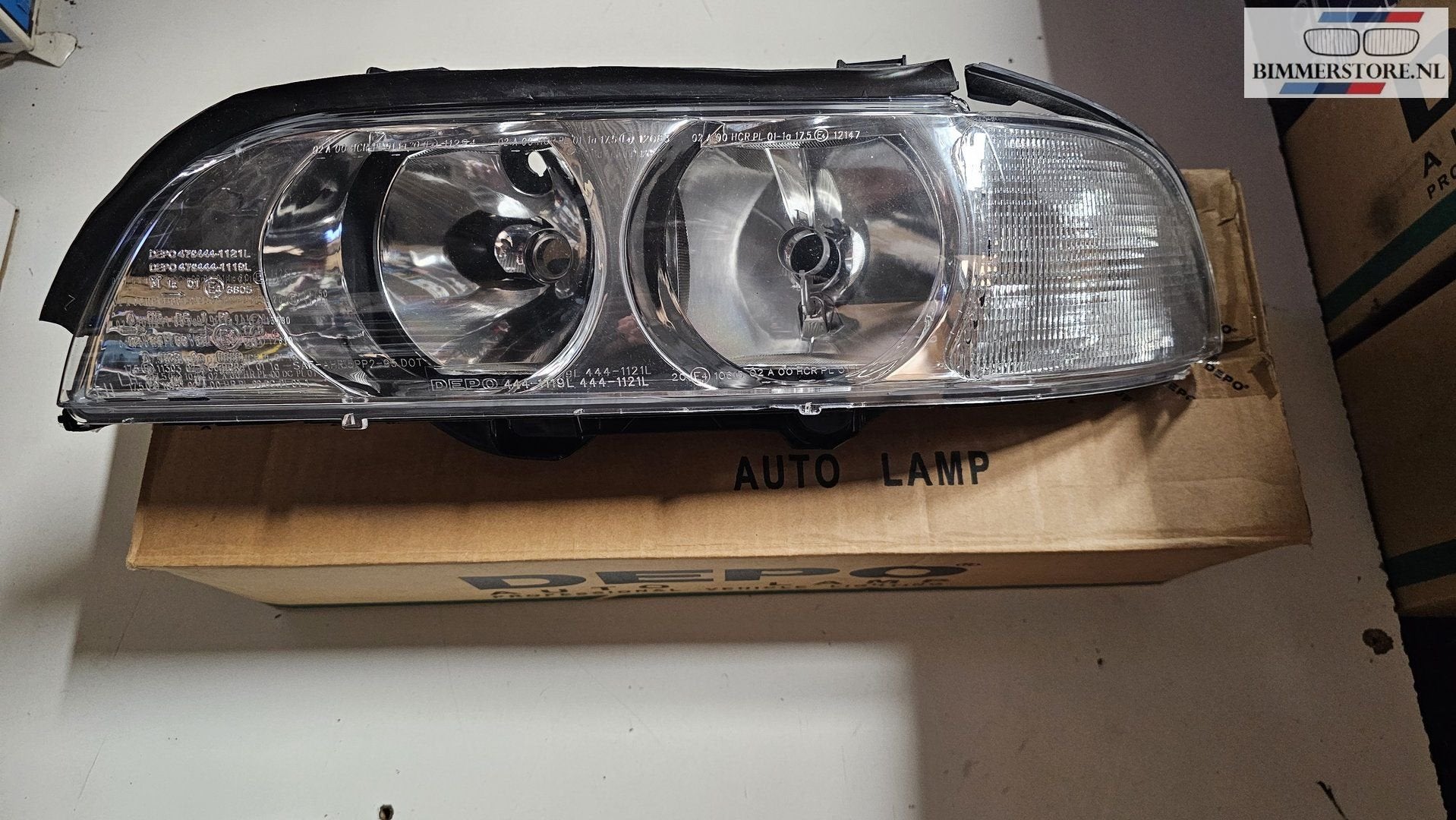 Koplamp links H7 HB3 Depo wit knipperlicht  BMW 5 serie E39, Gebruikt, -, -, Ophalen of Verzenden