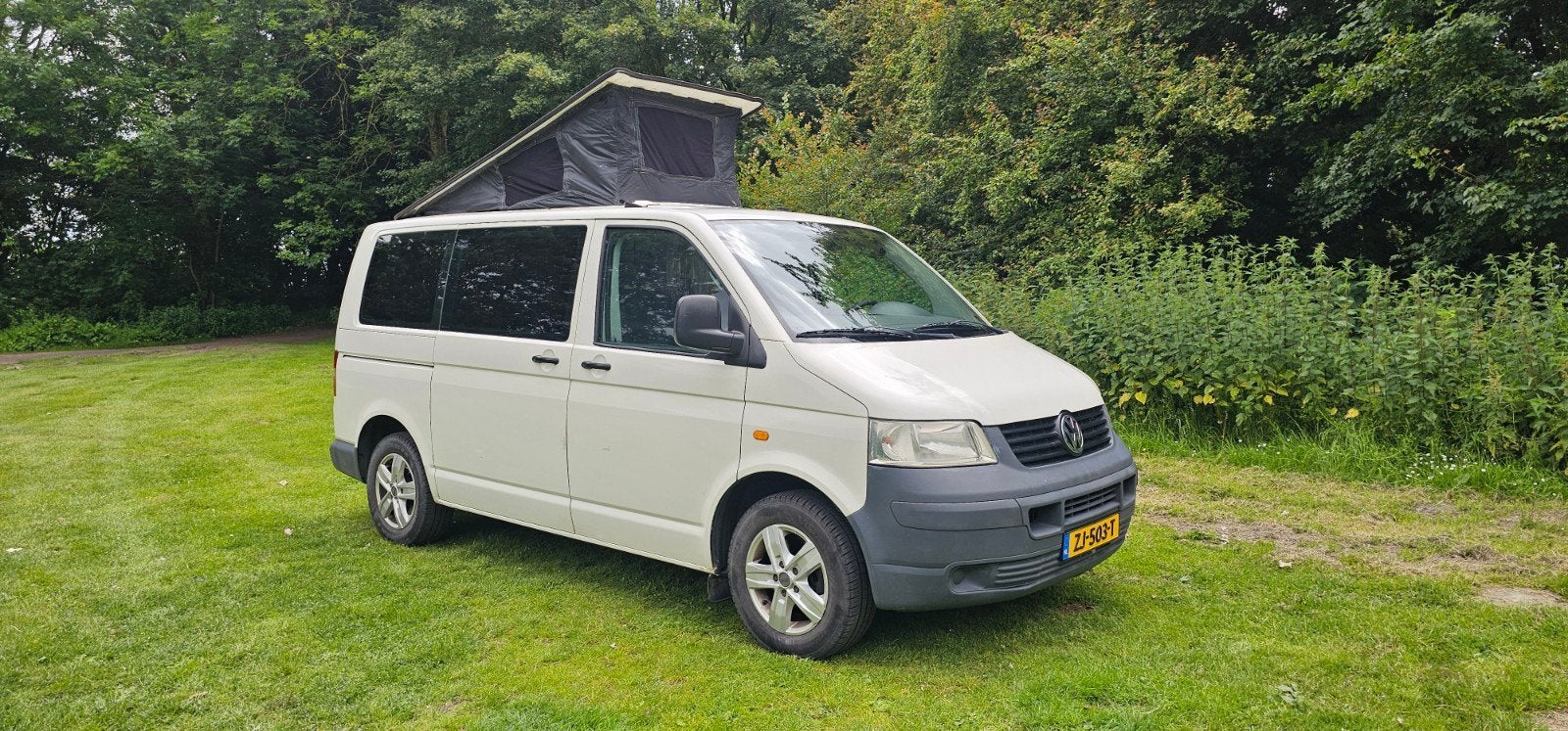 T5 transporter camper! 1.9tdi NIEUWE APK, Hefdak, Buscamper of Camperbus, Volkswagen, Tot en met 2