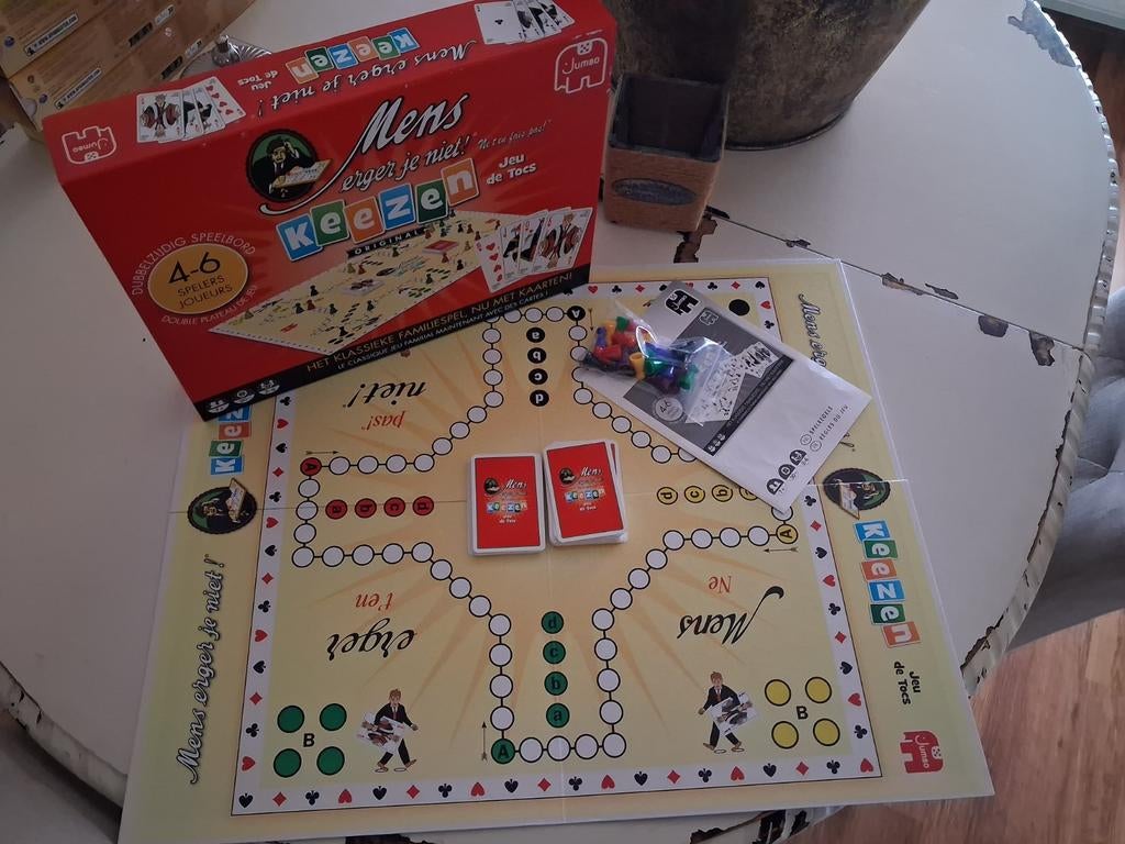 Mens erger je niet keezen nieuw, Hobby en Vrije tijd, Gezelschapsspellen | Bordspellen, Ophalen, Nieuw