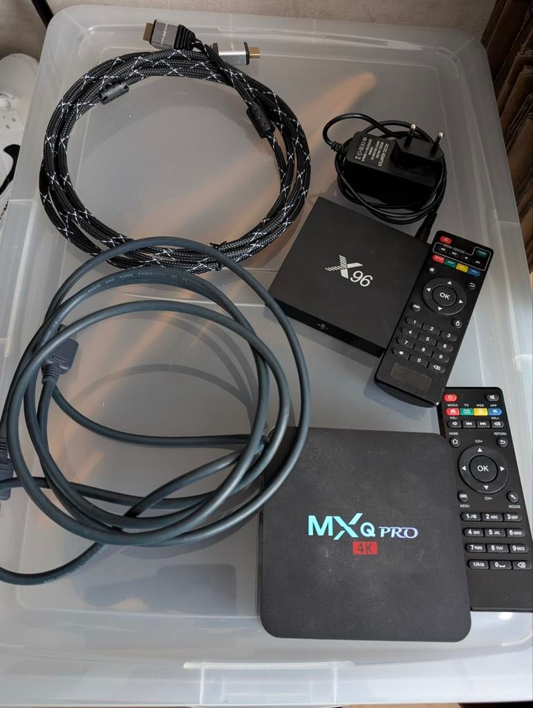 MXQ Pro 4K & X96 Mediaboxen + 2 HDMI Kabels, Ophalen of Verzenden, Gebruikt, HDMI, Minder dan 500 GB