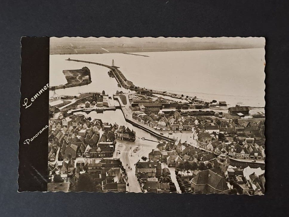 Lemmer Friesland Panorama op Lemmer omstreeks 1970, Verzamelen, Verzenden, 1960 tot 1980, Ongelopen, Friesland
