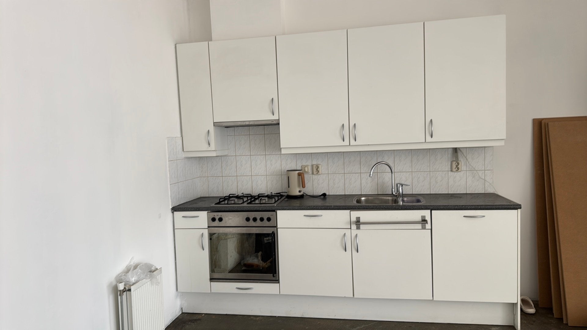 Gebruikte keuken, Huis en Inrichting, Keuken | Complete keukens, Ophalen, Gebruikt, Wit, Enkelwandige keuken