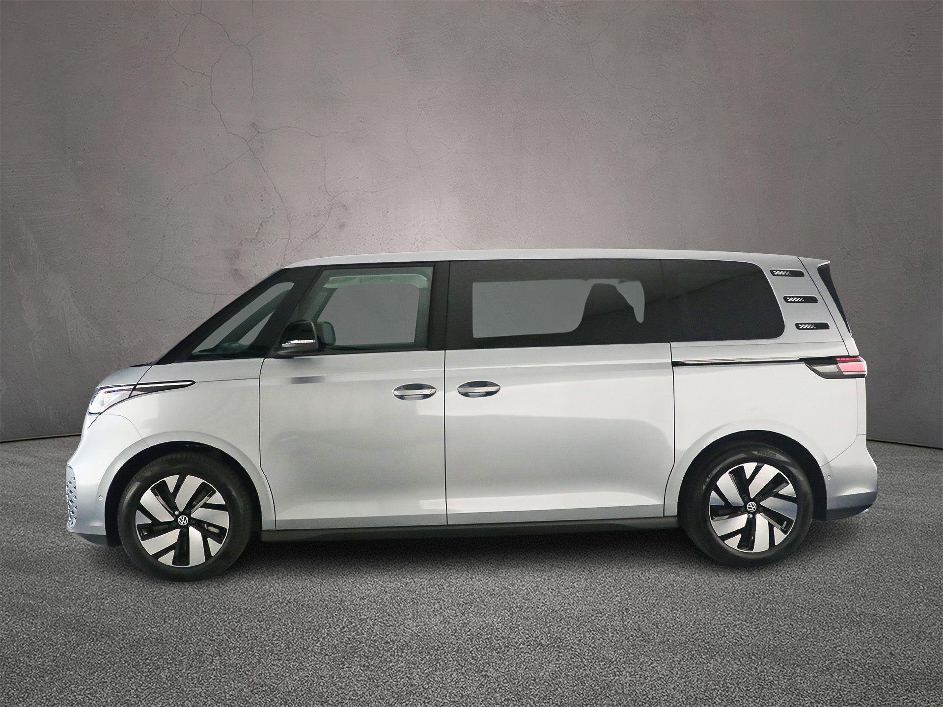 Volkswagen ID. Buzz Pro Bulli Limited Edition 86 kWh LWB 7p., Auto's, Achterwielaandrijving, Automatische klimaatregeling, Zwart