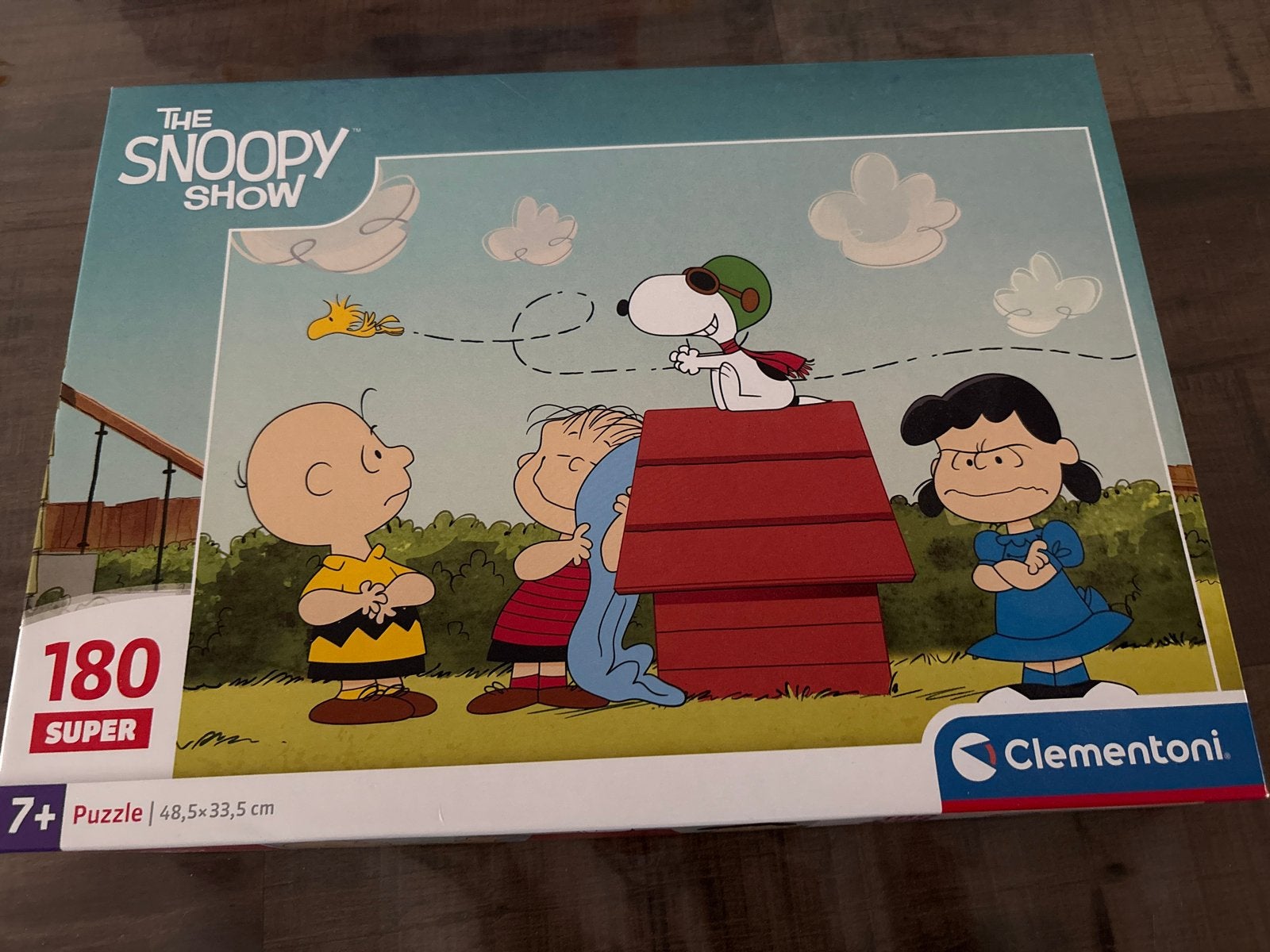 Clementoni The Snoopy Show puzzel 180 stukjes, Ophalen of Verzenden, Minder dan 500 stukjes, Zo goed als nieuw, Legpuzzel