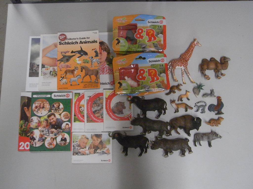 Partij folders + figuren van Schleich & Jean Hoefler Germany, Verzamelen, Ophalen of Verzenden, Zo goed als nieuw