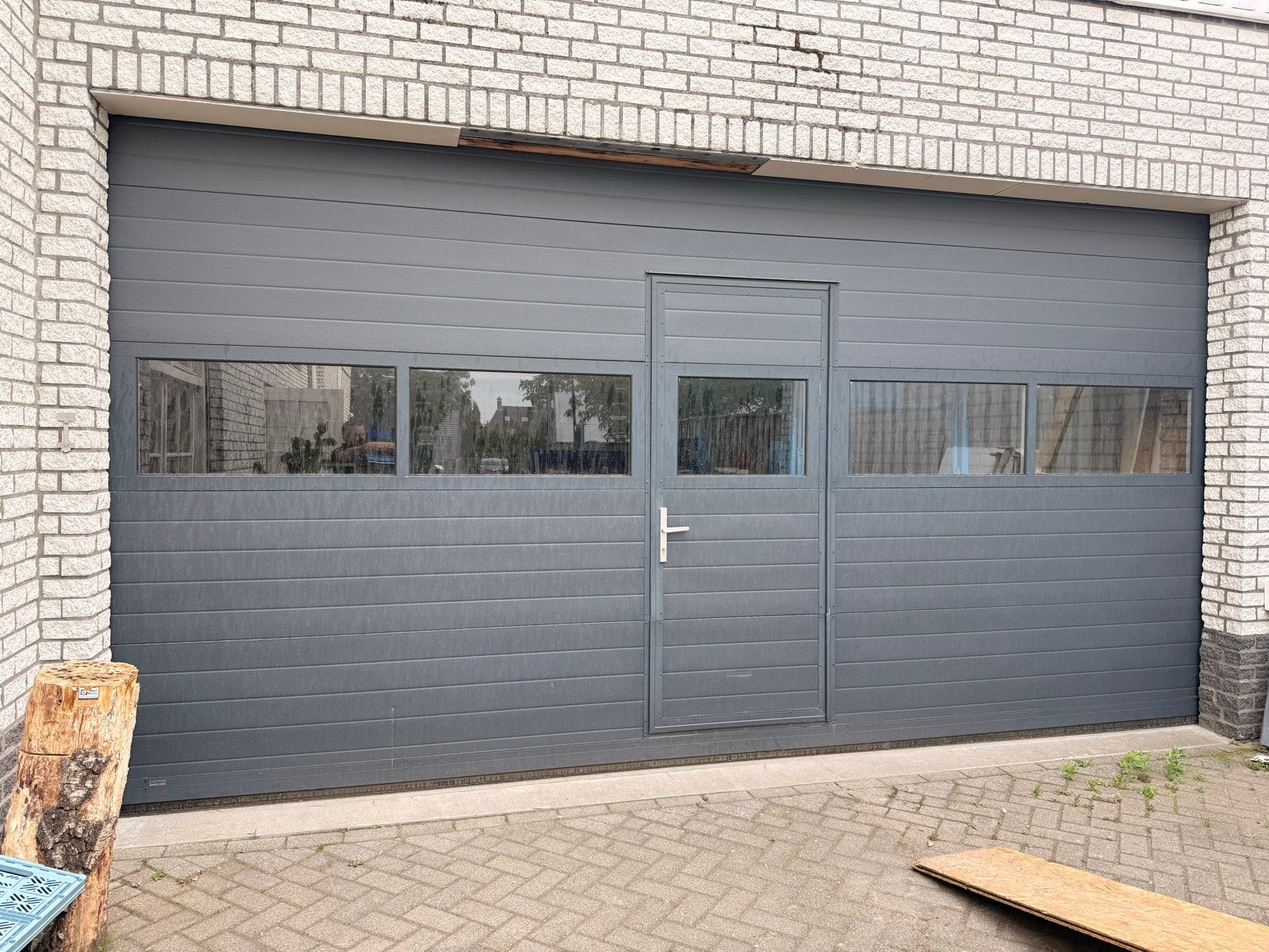 Roldeur 5450x2800mm Antraciet/Wit - Z.g.a.n., Ophalen, O, O, O