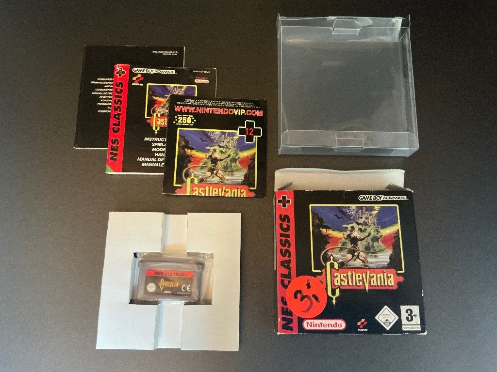 Game Boy Advance NES Classics Castlevania CIB, Avontuur en Actie, Verzenden, 1 speler, Zo goed als nieuw