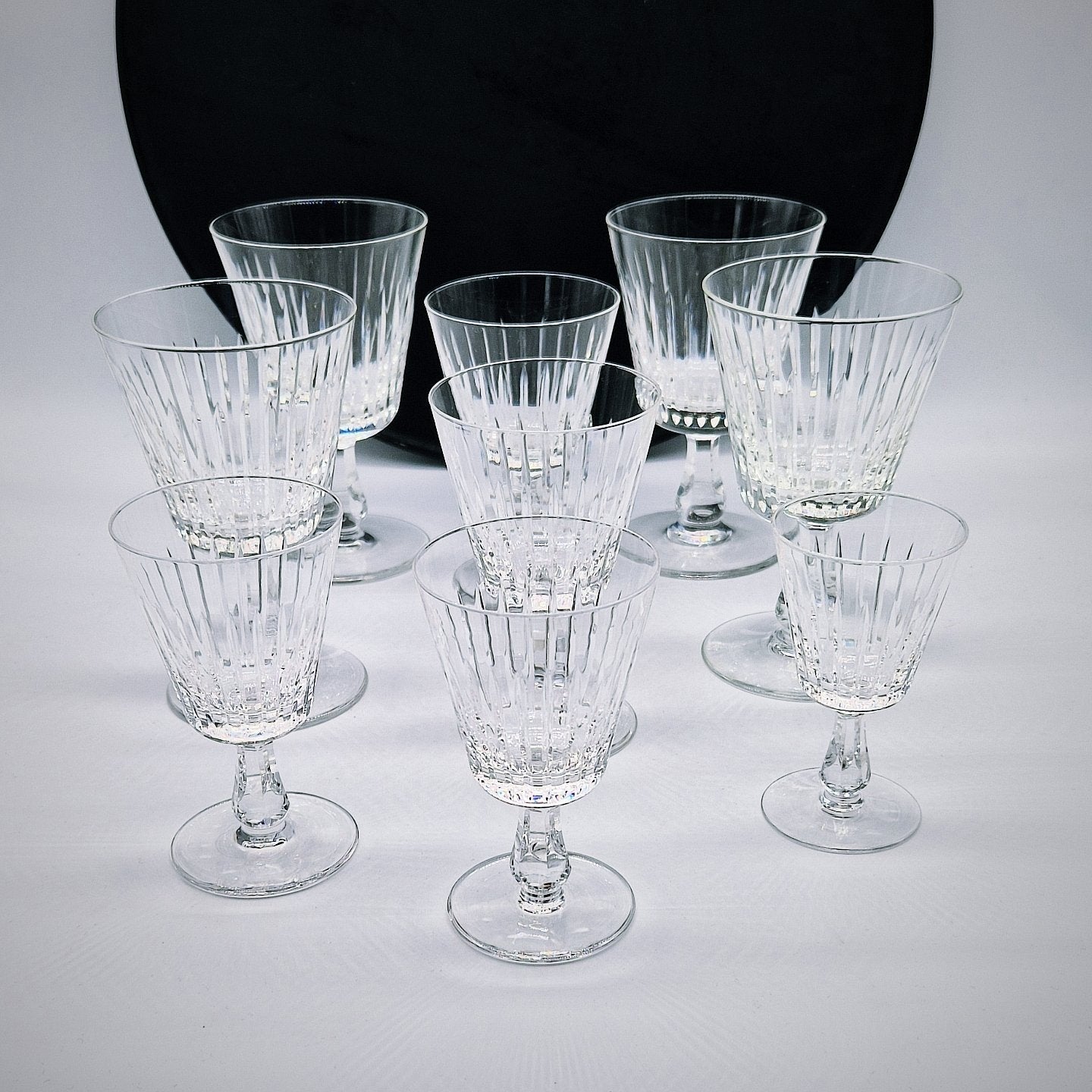 Set van 9 kristallen glazen van Royal Leerdam, Ophalen of Verzenden