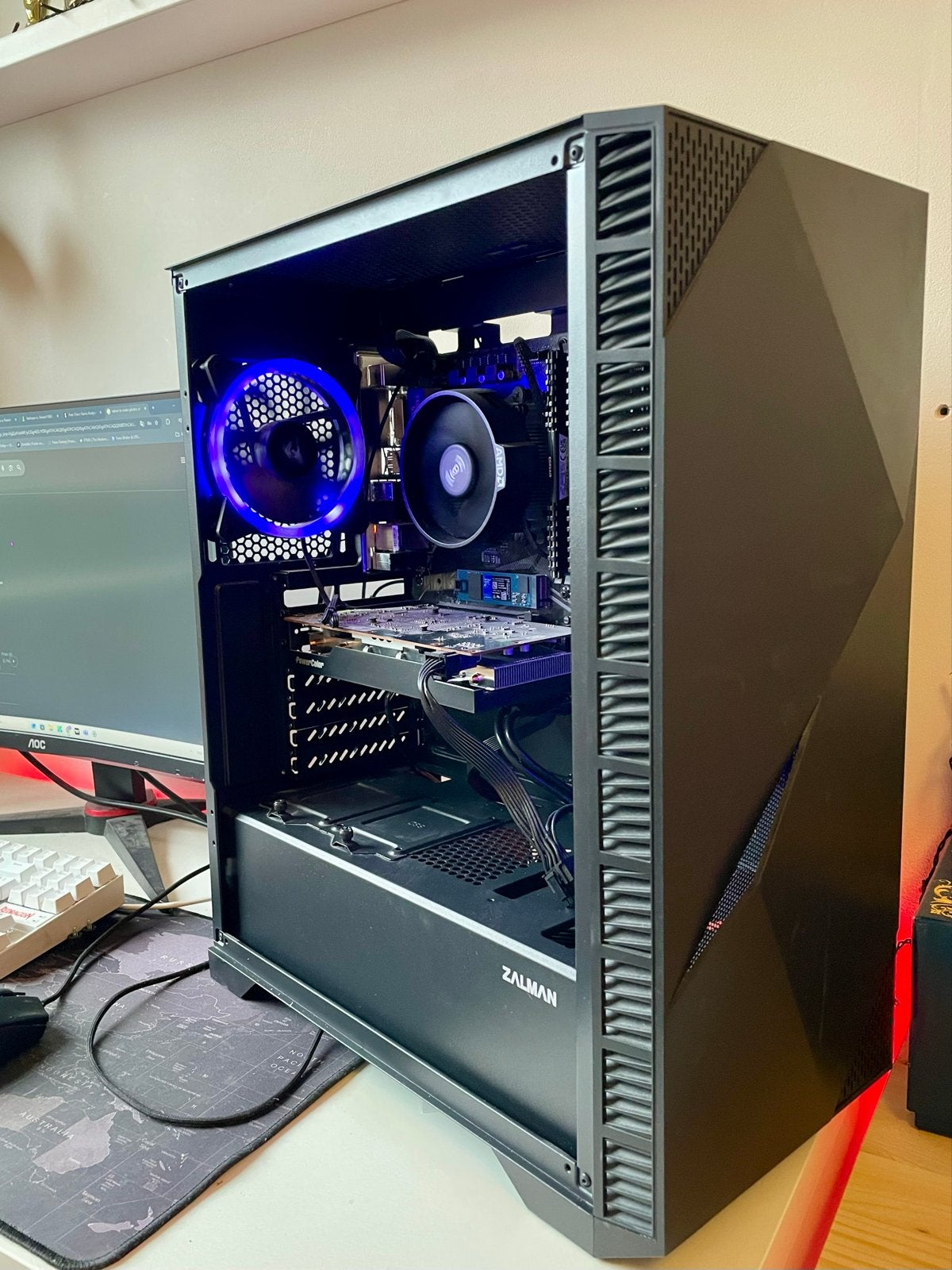 Gaming PC Ryzen 5500, RX 6600, Ophalen, Gebruikt, Gaming, SSD