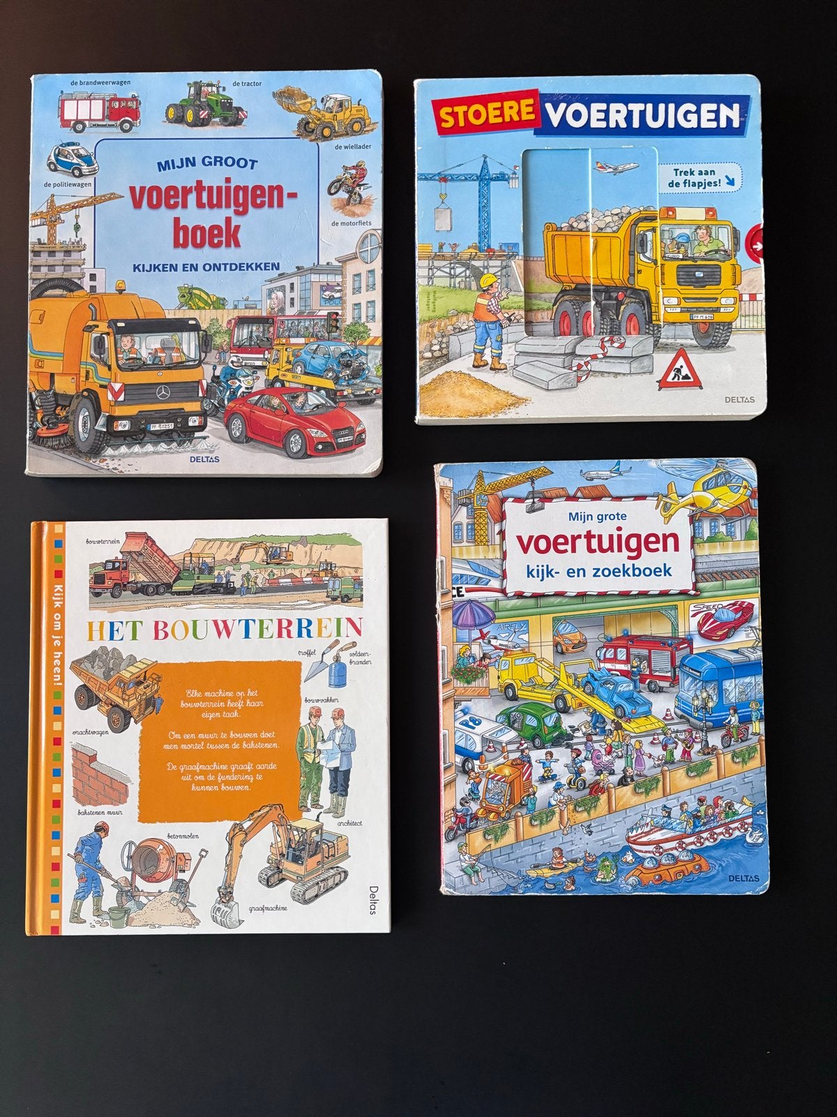 4x Voertuigen Boeken voor Kinderen - Deltas Uitgeverij, Boeken, Verzenden, Gelezen, Non-fictie